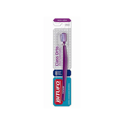 Imagem do produto Escova Dental Bitufo Class Orto Macia E Média Cores Sortidas Cabeça P Com 1 Unidade