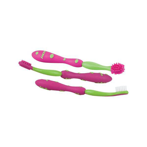 Imagem do produto Escova Dental Nuby Com 3 Rosa