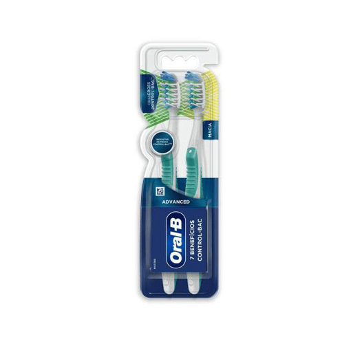 Imagem do produto Escova Dental Oralb 7 Beneficios Controlbac Com 2 Unidades