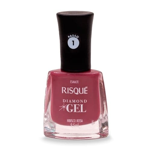 Imagem do produto Esmalte Risqué Diamond Gel Hibisco Rosa 9,5Ml