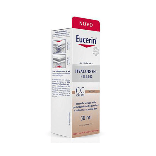 Imagem do produto Eucerin Hyaluron Filler Cc Cream Medio Fps15 Com 50Ml