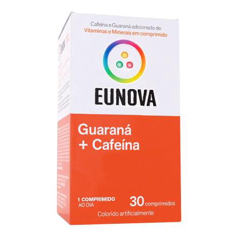 Eunova Guarana E Cafeina 750Mg Com 30 Comprimidos