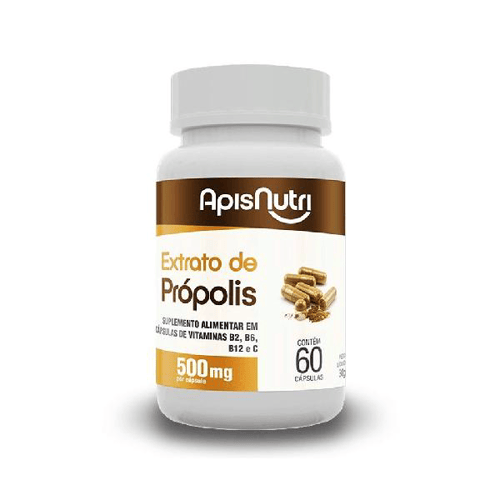 Imagem do produto Extrato De Própolis 500Mg Apisnutri 60 Cápsulas