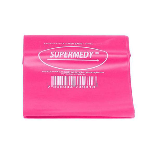 Imagem do produto Faixa Elástica Superband Rosa Médio 120 X 15 Cm Supermedy