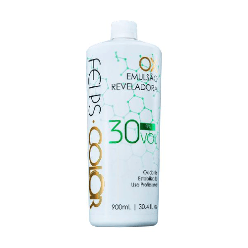 Imagem do produto Felps Professional Color Água Oxigenada Emulsão Reveladora Ox 9% 30 Volumes 900Ml