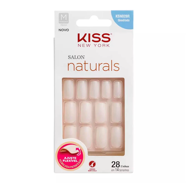 Imagem do produto First Kiss Unha Salon Naturals Quadrado 28Un Ksn02br