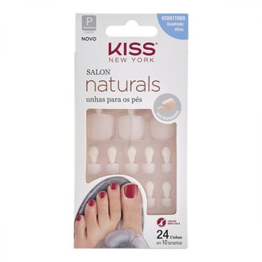 Imagem do produto First Kiss Unhas Salon Naturals Sem Cola Para Pés