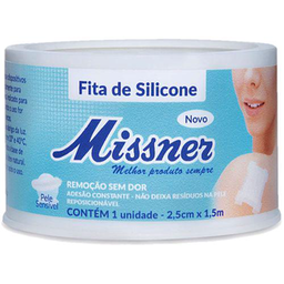 Imagem do produto Fita De Silicone Missner Hipoalérgica 2,5Cm X 1,5M