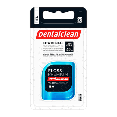 Fita Dental Acetinada Dentalclean Floss Premium Ultradeslizante Com 25 Metros 23