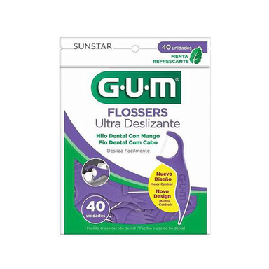 Fita Dental Com Cabo Gum Ultra Deslizante 40Un Ref 887