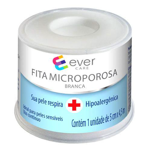 Imagem do produto Fita Microporosa Ever Care Branca 5Cm X 4,5M