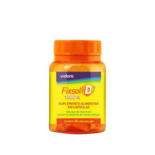 Imagem do produto Fixsol D Vitamina D 1000 Ui 60 Cápsulas Vidora