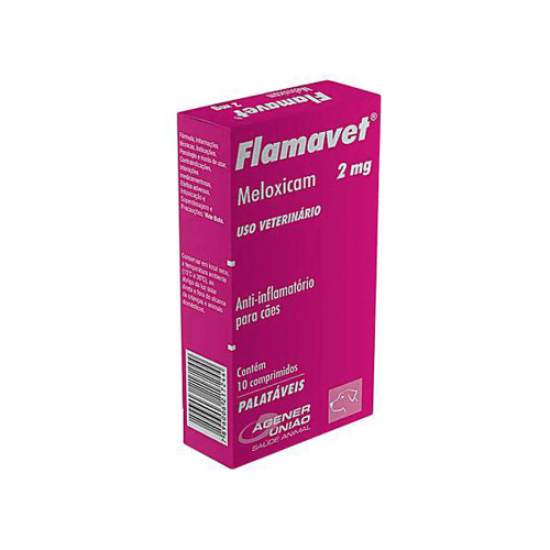 Imagem do produto Flamavet 2Mg Para Cães Uso Veterinário Com 10 Comprimidos