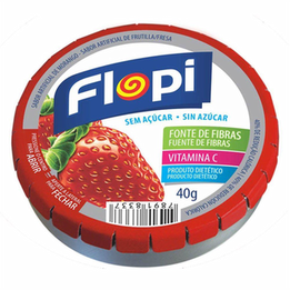 Imagem do produto Flopi Bala Diet Sem Açúcar Morango 40G