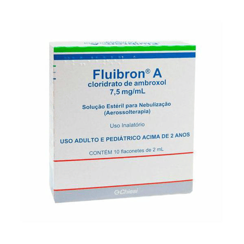 Imagem do produto Fluibron - A Solução Estéril Para Nebulização 7,5Mg C 10 Flaconetes De 2Ml