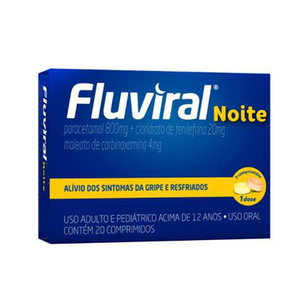Imagem do produto Fluviral Noite Com 20 Comprimidos