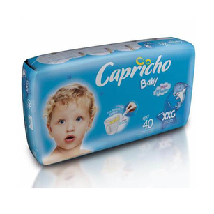 Imagem do produto Fralda Capricho Baby Hiper Com 40 Unidades Tamanho Xxg