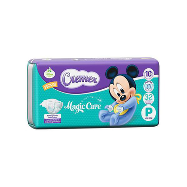 Imagem do produto Fralda Cremer - Tamanho Pequena Jumbo Baby Disney Com 32 Unidades