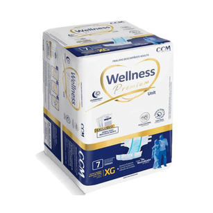 Fralda Geriátrica Wellness Premium Xg 7 Unidades