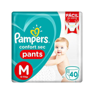 Imagem do produto Fralda Pampers Pants Confort Sec Tamanho M 40 Unidades