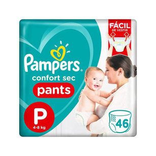 Imagem do produto Fralda Pampers Pants Confort Sec Tamanho P 46 Unidades