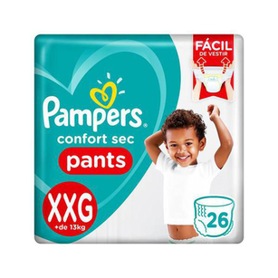 Imagem do produto Fralda Pampers Pants Confort Sec Tamanho Xxg 26 Unidades