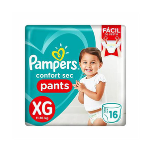 Imagem do produto Fralda Pampers Pants Confort Sec Xg Pacotao Com 16 Unidades