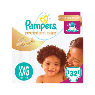 Imagem do produto Fralda Pampers Premium Care Mega C 32 Extra Extra Grande