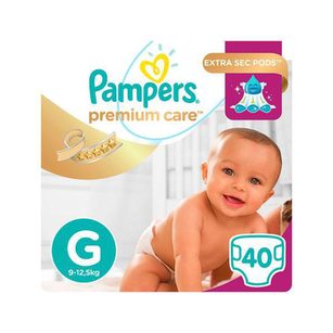 Imagem do produto Fralda - Pampers Premium Care Mega Tam G - 40 Unidades