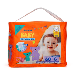 Imagem do produto Fralda Panvel Baby Premium Sec Bag G Com 60 Unidades Panvel Farmácias