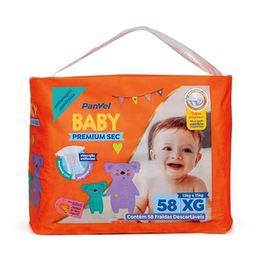 Imagem do produto Fralda Panvel Baby Premium Sec Bag Xg Com 58 Unidades Panvel Farmácias
