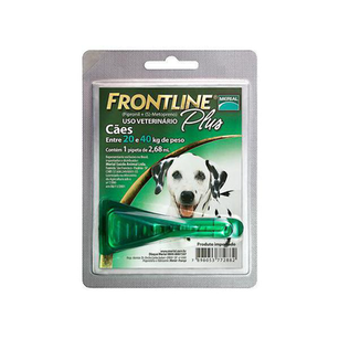 Frontline Plus Para Cães Entre 20 A 40Kg Com 1 Pipeta De 2,68Ml