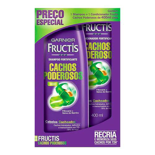 Imagem do produto Fructis Kit Shampoo E Condicionador Cachos Poderosos 400Ml