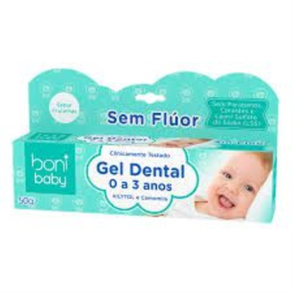 Imagem do produto Gel Dental Sem Flúor Boni Brasil Baby 0 A 3 Anos 50G