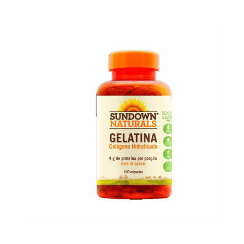 Gelatin - 650Mg Com 100 Cápsulas -Sundown Vitamina