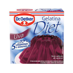 Imagem do produto Gelatina Diet Dr Oetker Diet Sabor Uva 12G