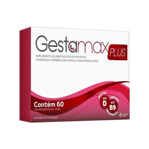 Gestamax Plus Com 60 Cápsulas Gelatinosas Moles