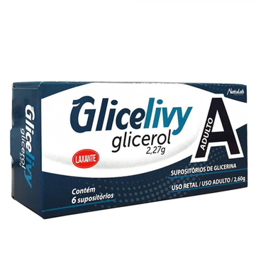 Imagem do produto Glicelivy Adulto 2,27G C 6 Supositórios De Glicerina