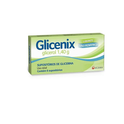 Glicenix Supositório Pediátrico Com 6 Unidades 1,40G