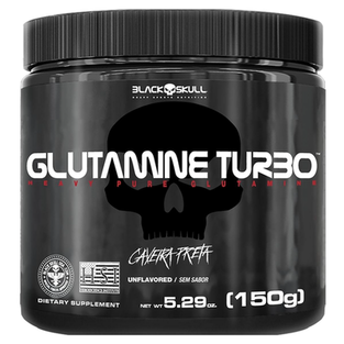Imagem do produto Glutamine Turbo Caveira Preta Glutamina 150G Black Skull
