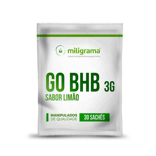 Imagem do produto Go Bhb 3G 30 Sachês Sabor Limão