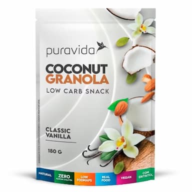 Coconut Granola Classic Vanilla 180Gr - Puravida