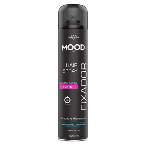 Imagem do produto Hair Spray Fixador De Cabelo Forte Mood My Health 400Ml
