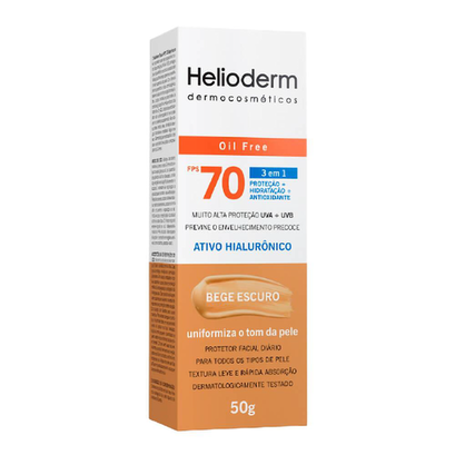 Imagem do produto Helioderm Dermocosmeticos Facial Fps70 Cor Bege Escuro Com 50G