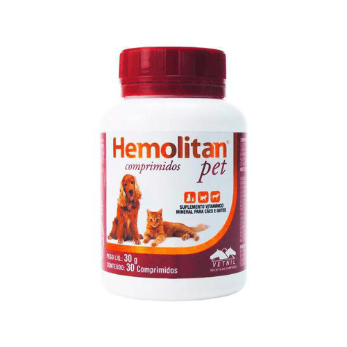 Imagem do produto Hemolitan Pet Comprimidos  30  Comprimidos