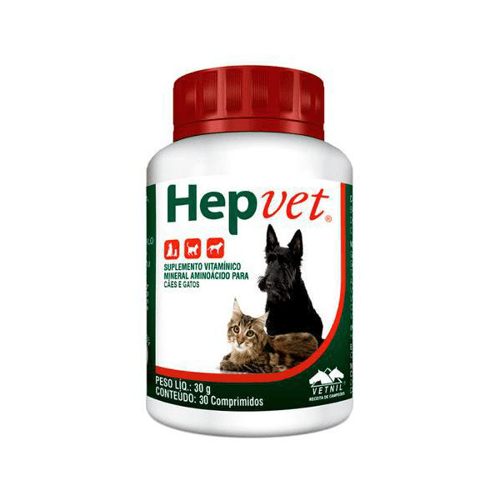 Imagem do produto Hepvet Uso Veterinário Com 30 Comprimidos