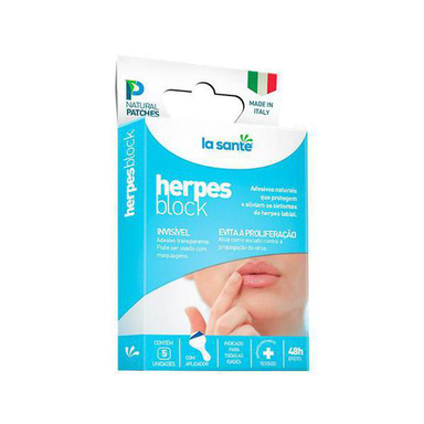 Imagem do produto Herpes Block Adesivo Labial Com 5 Unidades