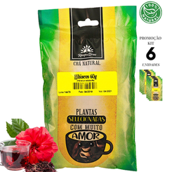 Imagem do produto Hibisco Chá 100% Natural Só Flores Kampo Ervas 6Und 60G Cada De