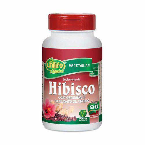 Imagem do produto Hibisco Com Gengibre Unilife 90 Cápsulas De 500Mg