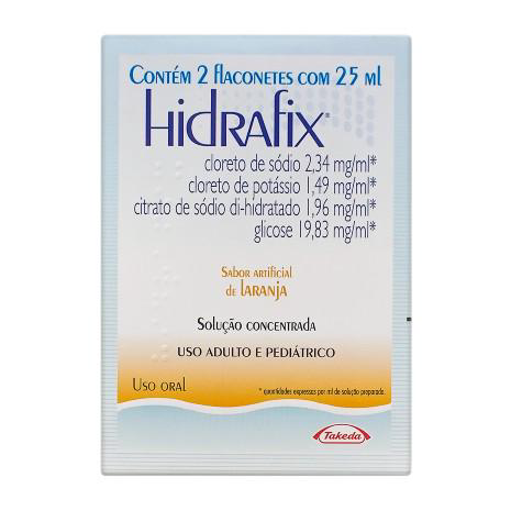 Imagem do produto Hidrafix - Solução Oral Sabor Laranja C 2 Flaconetes De 25Ml